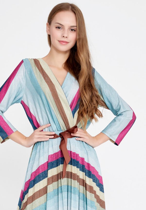 Mid-Length Midi Lycra Column Regular Multiosior Casual Dress