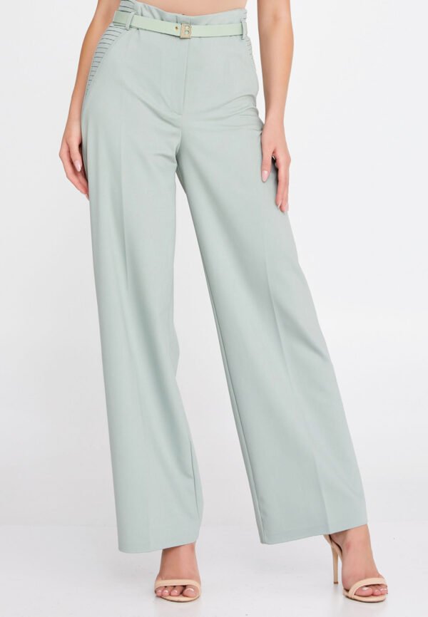 Regular Fit Regular Green Pants - Image 2