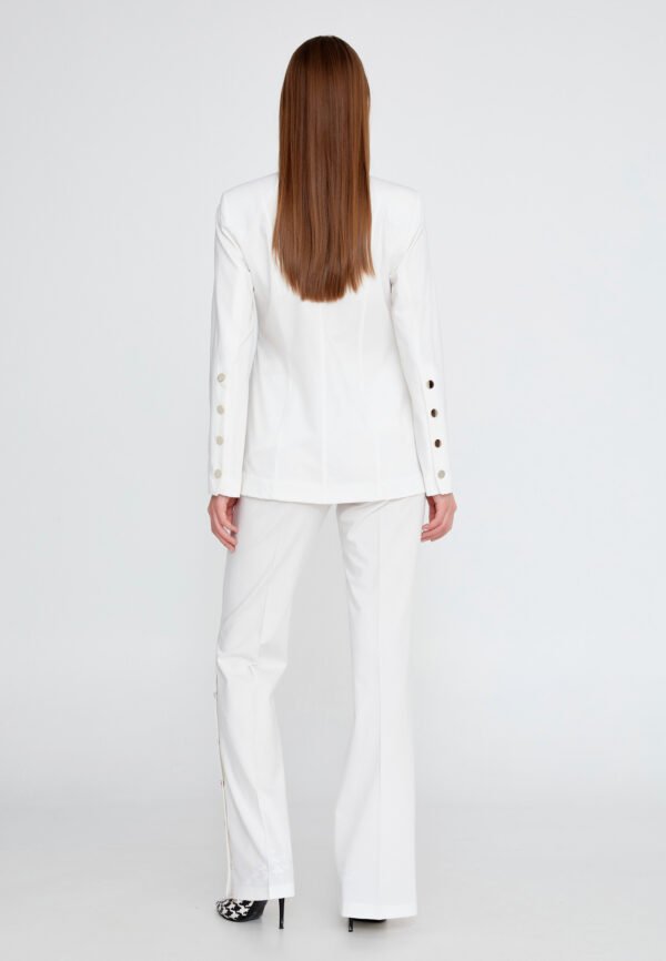 Long Sleeve Regular Ecru Suit - Image 3