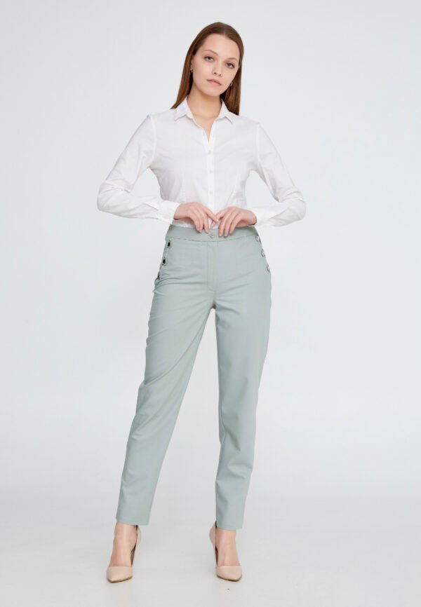 Regular Fit Regular Green Pants