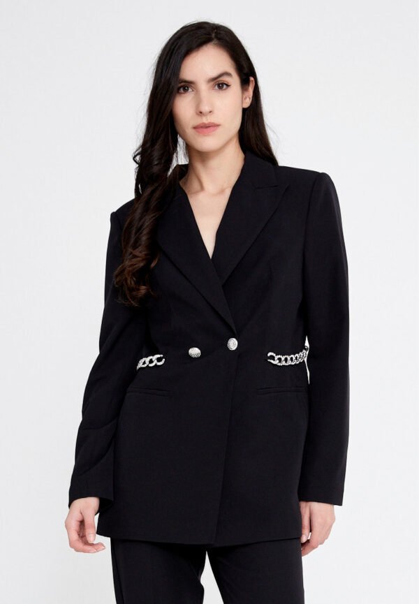 Long Sleeve Regular Black Suit