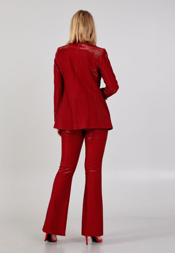Long Sleeve Regular Red Suit - Image 3