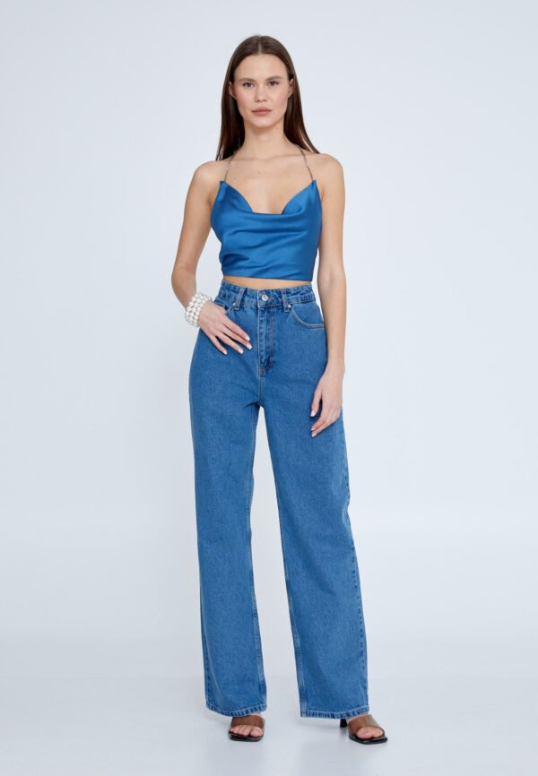 Baige Pegular Blue Jeans - Image 4