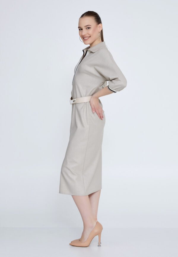 Mid-Length Midi Viscose Column Regular